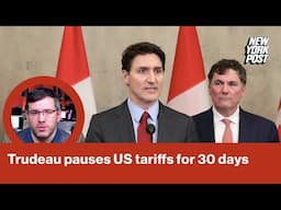 Canada announces US tariffs on hold for 30 days after