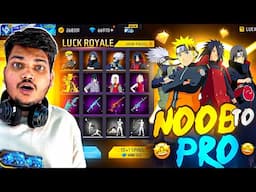 Free Fire New Naruto Luck Royale Noob To Pro In 10 Mins I Got Everything💎-  Garena Free Fire