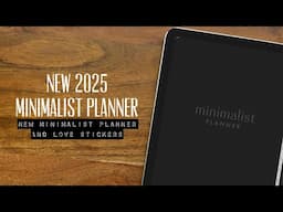 The BEST 2025 MINIMALIST planner / Simple Clean 2025 Planner / 2025 Planner for men or women 🎉