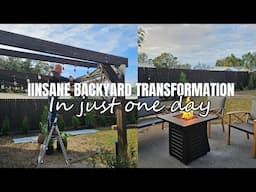 Backyard transformation in just ONE day! Small home renovations