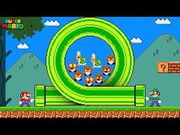 Everything Mario Touches Turns To Bend in Super Mario Bros.