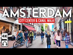 AMSTERDAM, Netherlands 🇳🇱 Canals, Bikes, and Charm | 4K Walking Tour