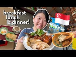 SINGAPORE CHINATOWN FOOD TOUR! 24 Hours Eating in Singapore 🇸🇬 (chicken rice, kaya toast & more!)