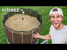 We Filled Trampolines w/ the Most Ridiculous Items!