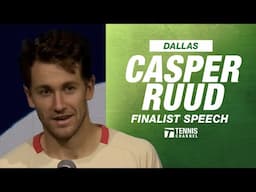 Casper Ruud Dallas Finalist Speech | Dallas 2025