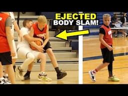 EJECTED AFTER BODY SLAMMING BASKETBALL PLAYER ON HIS HEAD! 🏀