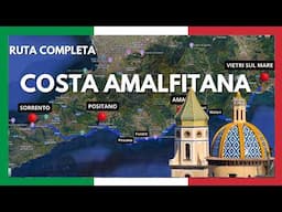 RUTA completa por la COSTA AMALFITANA en COCHE: Todo lo que ver en Sorrento Positano Amalfi ITALIA