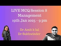 8th Live MCQ Session on Management