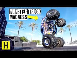 Monster Truck Destroys the Burnyard! Son-uva Digger Goes Full Savage in our Yard!