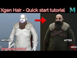 Xgen Quick Start Tutorial For Characters in Maya