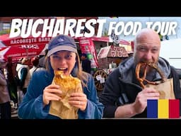 The Most EPIC ROMANIAN FOOD TOUR in BUCHAREST! 🇷🇴 Local Markets + Street Food Romania