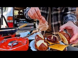 Testing a new Car Camping Stove Making Meatyburgers