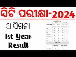 ସିଟି ପରୀକ୍ଷା 2024 ଆସିଗଲା 1st Year Result || How to check D. EL. ED CT 1st Year Result