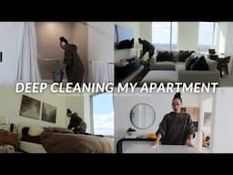 DEEP CLEAN MY ENTIRE APARTMENT WITH ME 🧽 *this will motivate you*