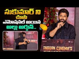 ఎమోషనల్ అయిన బన్నీ - Icon Star Allu Arjun Emotional Speech About Sukumar At Pushpa 2 Success | BR