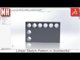 How to use the LINEAR SKETCH PATTERN function in SOLIDWORKS 2025