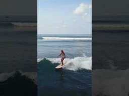 Relaxing longboard ride on an empty lineup.  #surfing #longboard