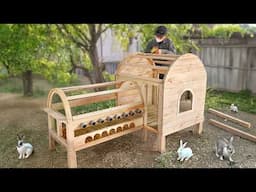 Save money with rabbit cage out of wood | Woodworking project