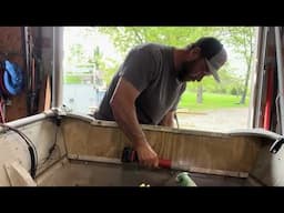 REPLACING THE TRANSOM IN A FLAT BOTTOM BOAT