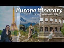 Europe itinerary and expenses (France, Switzerland and Italy) | Jen Barangan