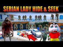 GTA V: Shinchan Escape from Serbian Dancing Lady - Hide & Seek Shinchan Doraemon Franklin GTA5part2