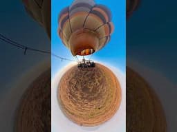 Sunrise hot air ballon safari over Serengeti National Park in Tanzania