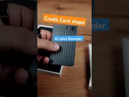 This is credit card shape voice recorder, Phone call recorder - PLAUD Note Smart AI Voice Recorder