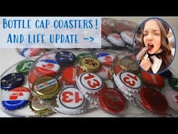 MAKING RESIN BOTTLE CAP COASTERS FOR A GARDEN BAR - WATCH ME RESIN