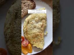 Quick and Easy Mushroom and Cheese Vegan Omelette #eggfree #veganrecipes