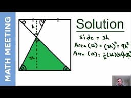 Math Riddle - Can you find the shaded triangle area?