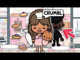 Working At CRUMBL COOKIES In Toca Life World *WE GOT ROBBED* 🍪 | with voice 🔈| Toca Life World RP