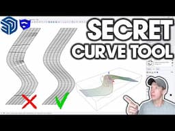 The SECRET TOOL in FredoSpline for Perfect Curves in SketchUp!