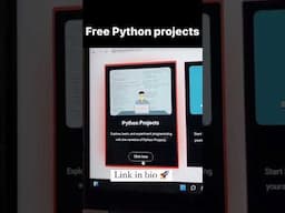 Free python projects ✅