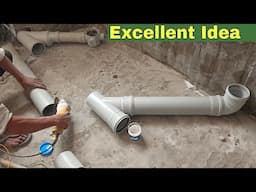 plumbing Perfect bathroom drainage pipe line installation