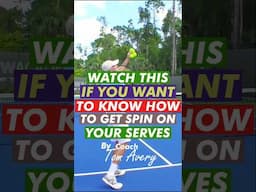 Watch this if you want  to know how to get spin from your serves #shorts #tennis #djokovic #federer