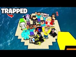 I Trapped 100 Players In The Ocean In Minecraft