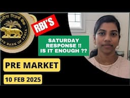 RBI response to Liquidity Issue! Nifty & Bank Nifty  Pre Market Report, Analysis,10 Feb 2025  Range