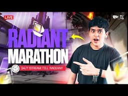 DAY - 8 SLEEPING UNTIL I BECOME RADIANT | 24/7 Live Marathon | !rulesValorant India Live