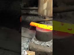 Forging KNIVES alone in the Cold Winter Mountains of Japan