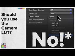 STOP using the Camera LUT - Here is why