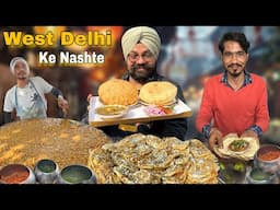 Best Breakfast in Delhi | Chole Kulche , Bathure Chole , Tadke wale kulche