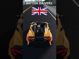 How Different Countries Drive in Car Crushers 2 #roblox #shorts  #robloxcarcrushers2