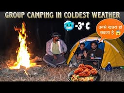 Group Jungle Camping In Coldest Weather | Camping In India #vlog