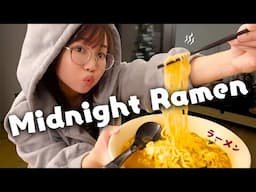 MUKBANG🍜 The reason why I left Japan | Midnight Ramen Feast | The Best Instant Noodles at Home