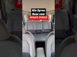 SYROS - REAR SEAT SPACE CHECK!