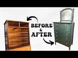 Refinishing Antique Dresser / Flipping Thrifted Furniture to Sell