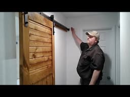 Handcrafted interior BARN DOORS - Start to Finish install