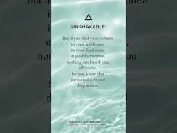 Becoming unshakable