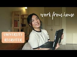 A day in the life working from home as a university recruiter