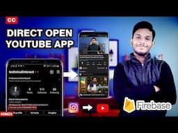 Create Dynamic Link using Firebase - Open Instagram link Direct YouTube App | Hindi